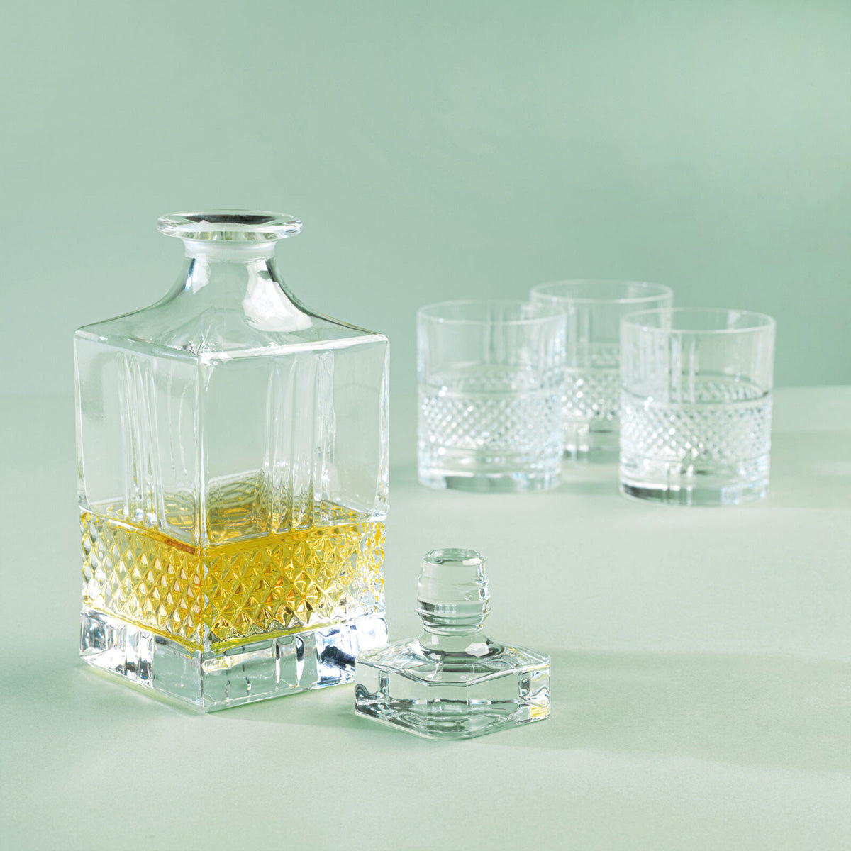 RCR brillante whisky set (1 decanter + 6 tumbler)